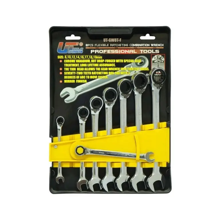 Buy GEAR WRENCH SET FLEXIBLE RATCHET COMB WRENCH 8 PCS CHROME