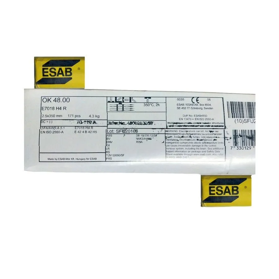 Buy OK 48 2.5X300 MM ESAB E7018 ELECTRODE (171 PCS. APPROX. 4.3